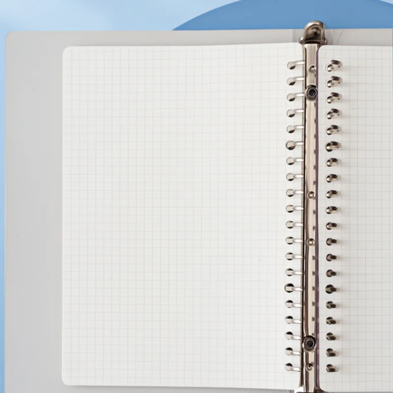 M&G A5 Notebooks Refills Checkered & Horizontal Line Notebook Inserts 60 Sheets 20 Holes 1 Piece 5