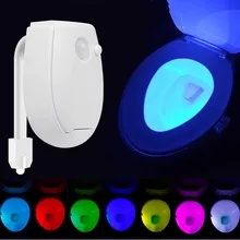 

Smart PIR Motion Sensor Night Light Toilet Light Waterproof Toilet Seat For Toilet Bowl Backlight WC Lighting LED Luminaria Lamp
