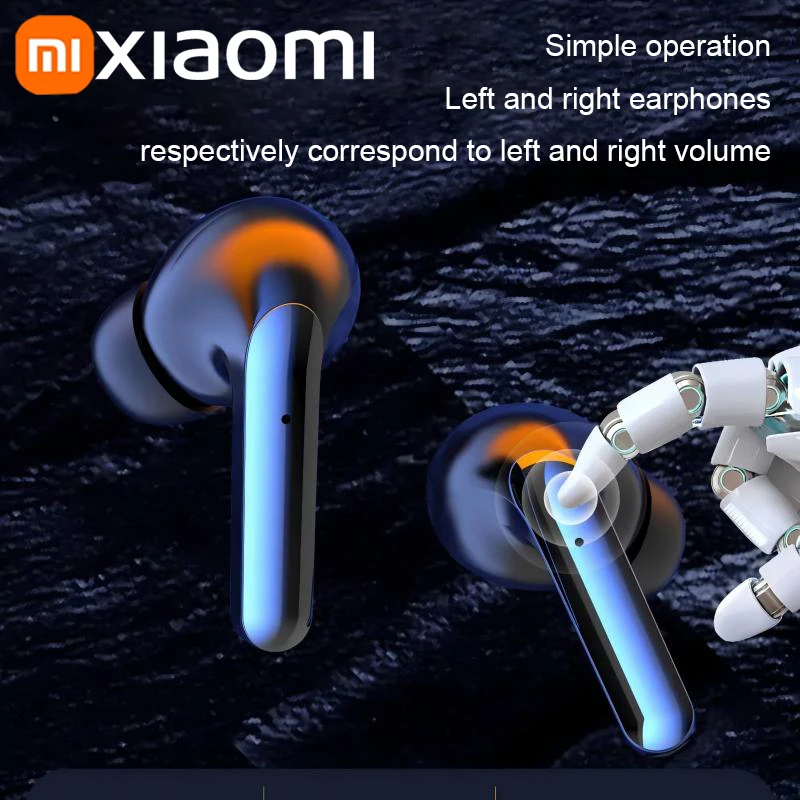 Xiaomi 2024 Original Wireless Bluetooth Earphones TWS Sports Headphones Earbuds Dual HD Mic Headset LED Display Gaming Earphones 4