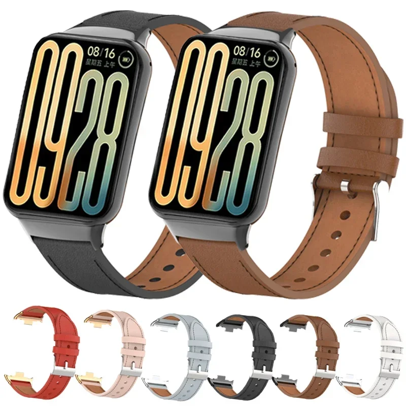 Premium Leather Strap for Smartwatch - High-Quality Replaceable Wristband