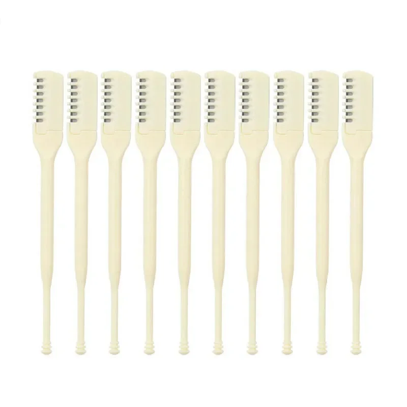 Compact & Travel-Friendly, Ultra-Thin 10PCS Nose Hair Scissors - Precision Trimmer, Ergonomic Design for Safe & Easy Grooming