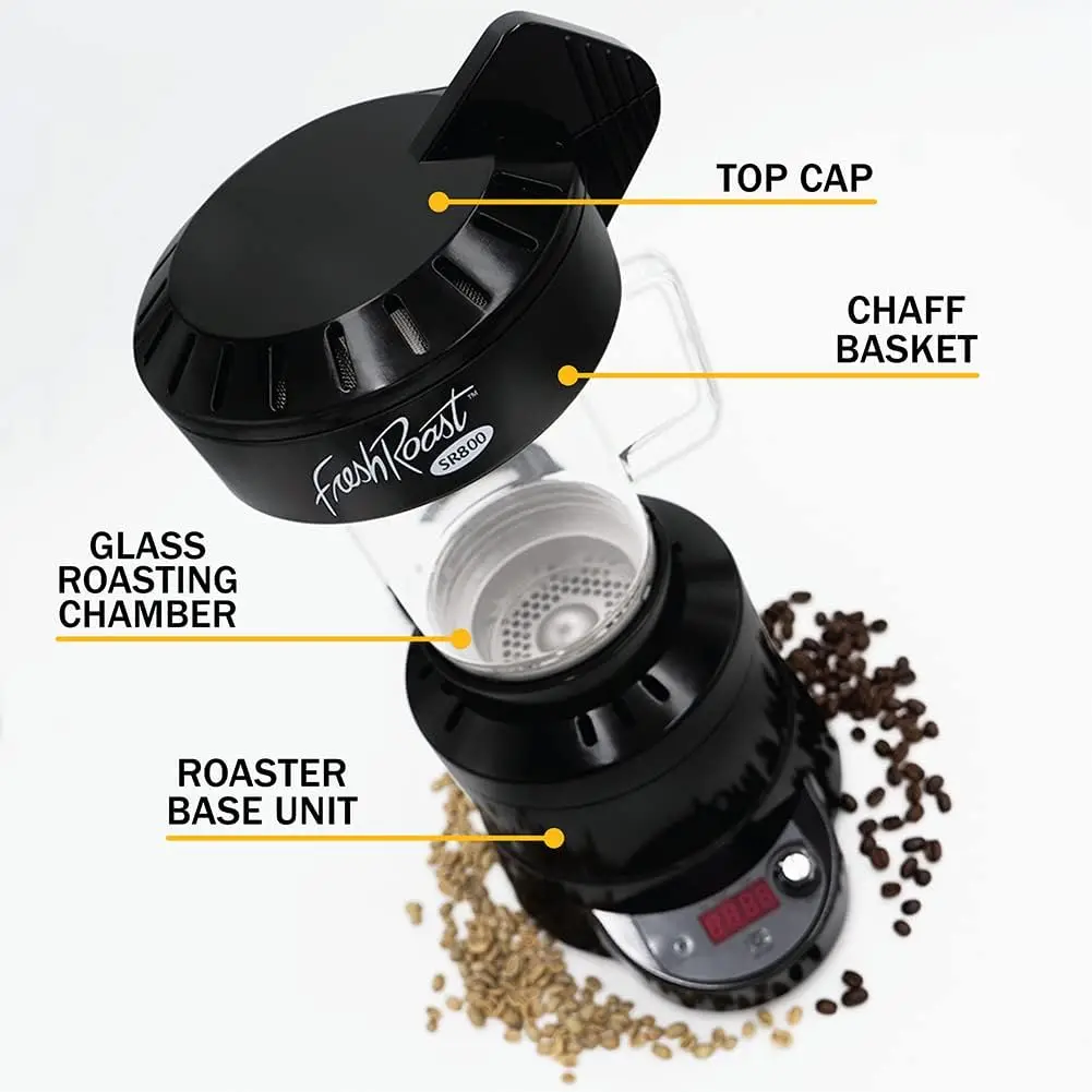 800  Coffee Bean Roaster  Roast Coffee At Home  Heat Settings  Convection Fan Control  Digital Status Di 4