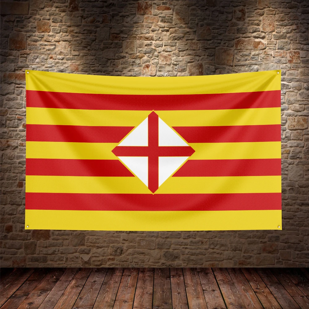 3X5Ft Barcelona Spain Spanish Flag For Decor - Image 2