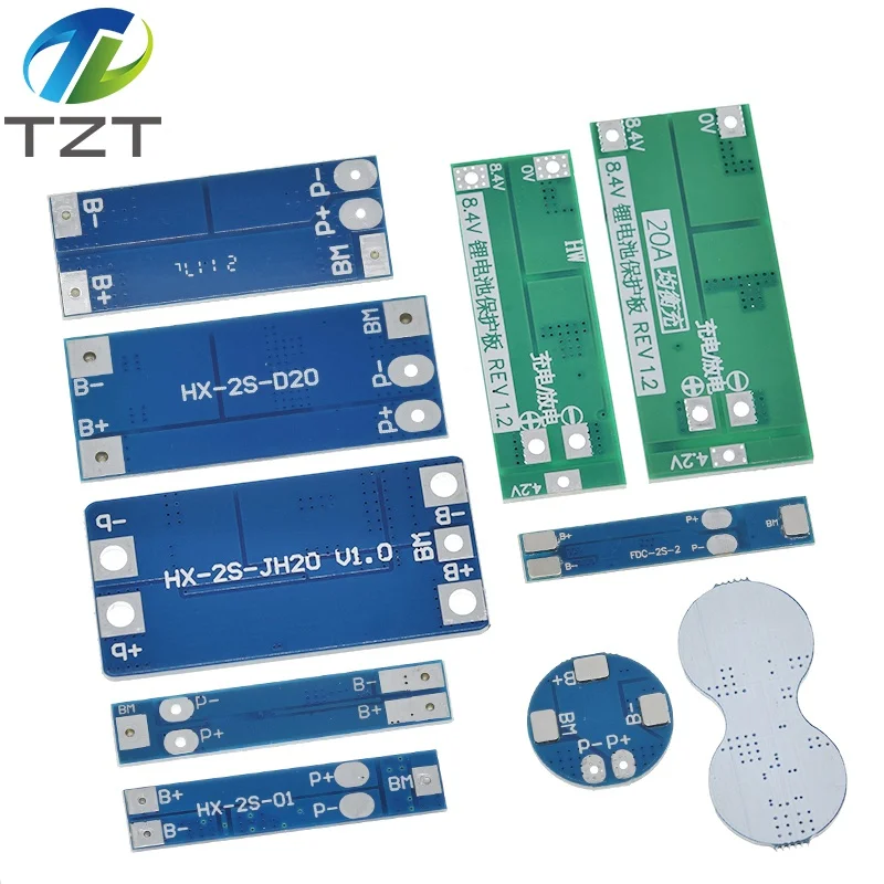 Battery Protection Board 2S 3A 4A 5A 8A 10A 13A 20A 7.4V 8.4V Li-ion 18650 Lithium battery protection board / BMS board Standard / Balance