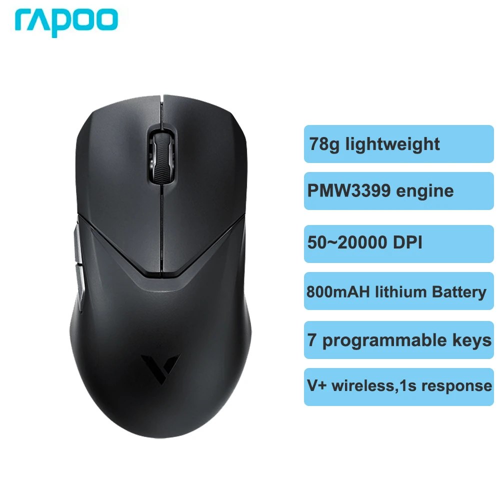 Original Rappo Vt9 Wireless/wired Dual-mode Gaming Mouse,78g ...