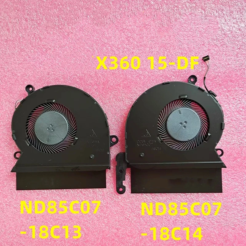 Original Novo Laptop Cpugpu Ventiladores de Refrigeração para hp Spectre X360 15-df Nd85c0718c13 Nd85c07-18c14 Tpn-q213 Ventilador L41485001 L41484-001 - Imagem 4