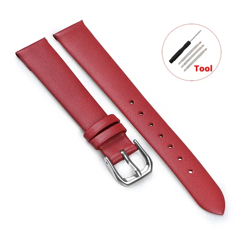 Vintage Cowhide Leather Bracelet-Style Ultra Thin Watchstrap