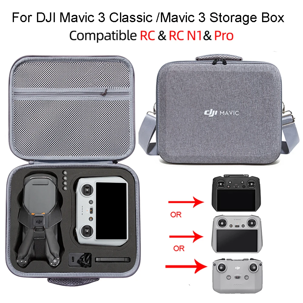 Per Dji Mavic 3 Scatola Portaoggetti Classica Scatola Portaoggetti A Spalla Singola Integrata Per Dji Drone Bag Mavic 3 Classic Case