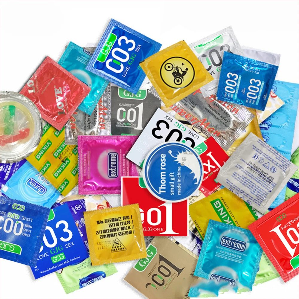 50 Pcs Condoms In Bulk Adult Large Oil Condom Different Types of Condoms Sex Toys Products