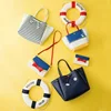 Disney Co Branded Big Opening Women Handbag PU Leather Mickey Donald Duck Drawstring Handheld College Girl Shoulder Backpack 4
