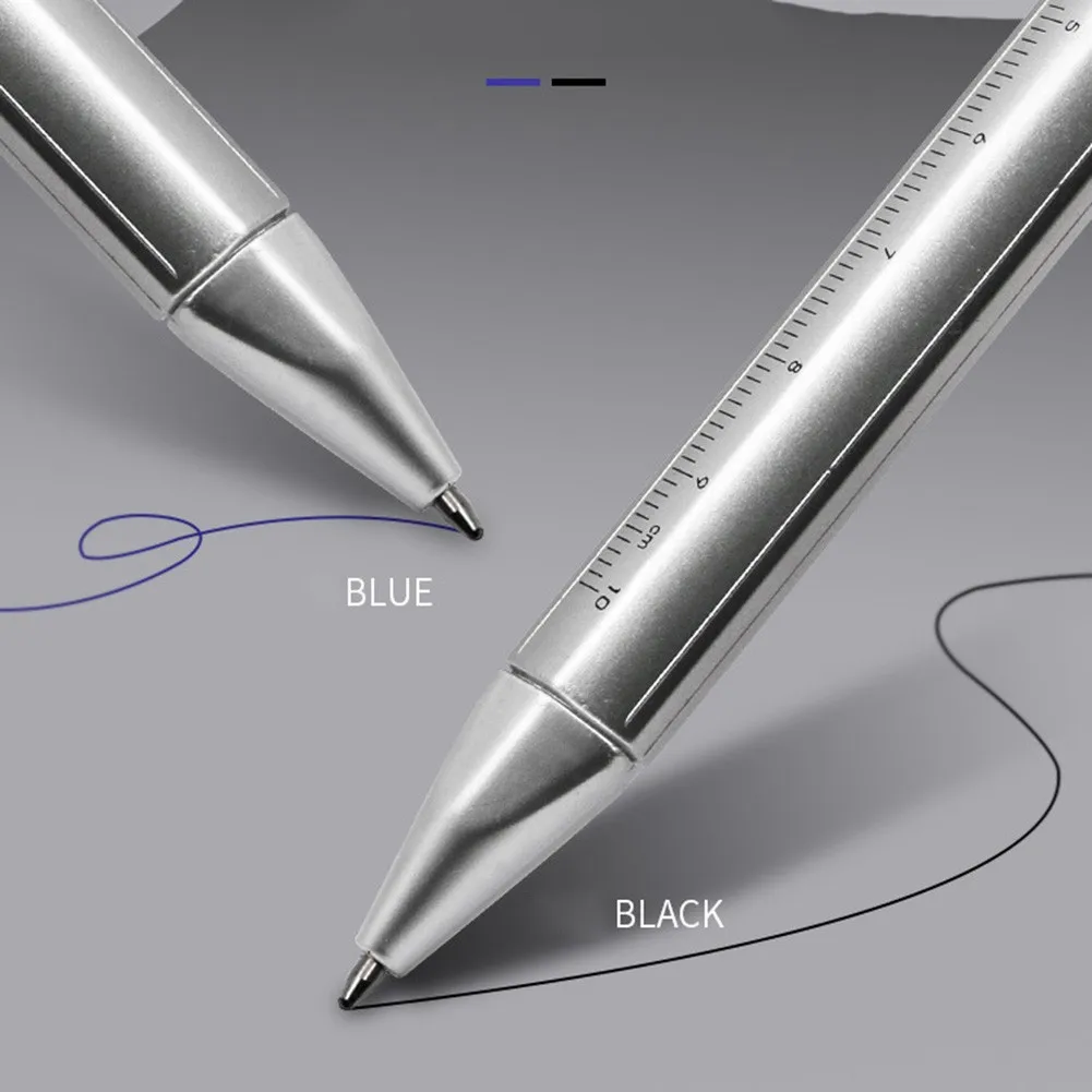 

2 In 1 Vernier Caliper Pen Multifunction 0.5mm Gel Ink Pen Roller Ball Ballpoint Pens Measuring Writing For Indoor Outdoor Tools