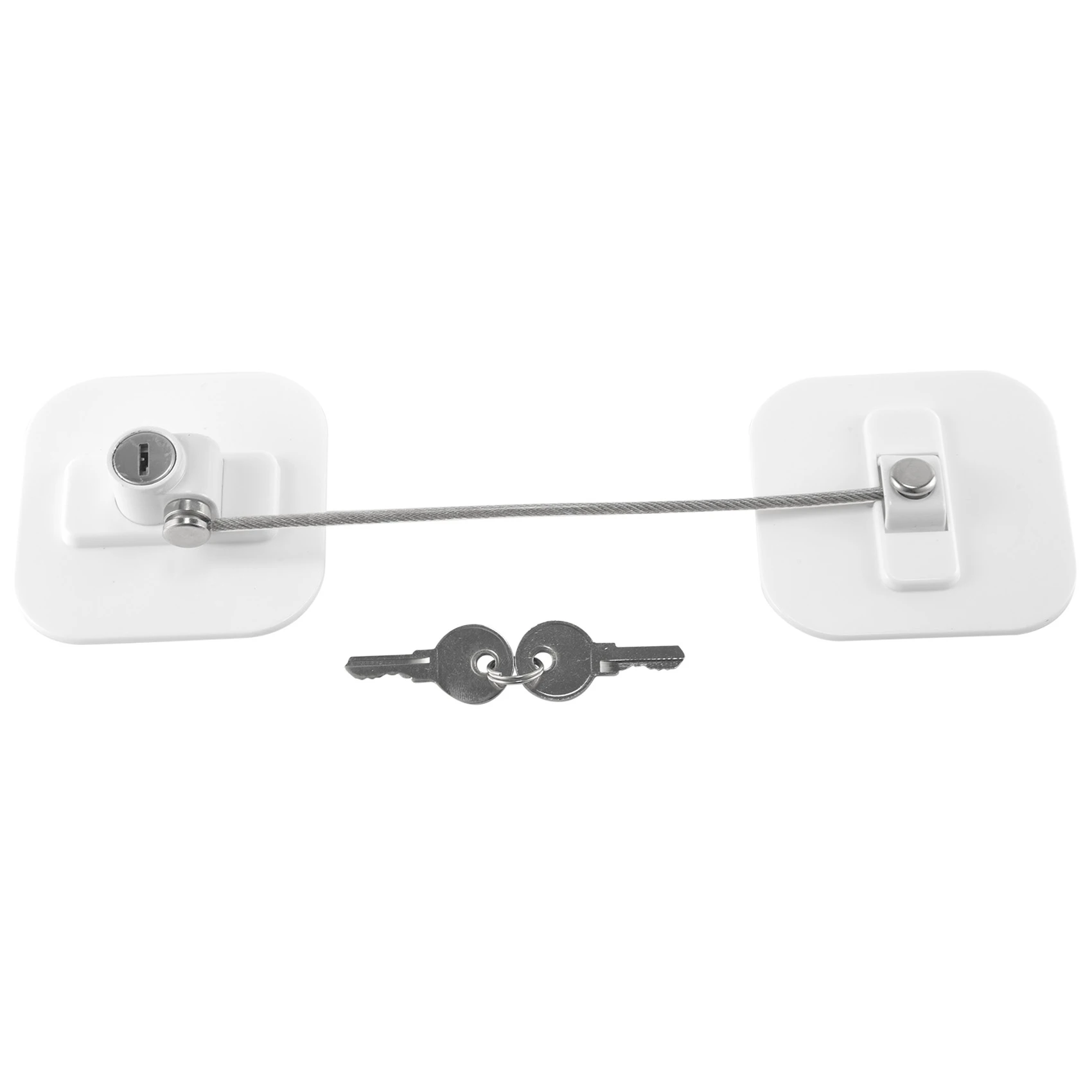 Fridge Lock Refrigerator Locks Freezer Lock With Key For Child Safety Locks  To Lock Fridge And Cabinets (white Fridge Lock-1pack)