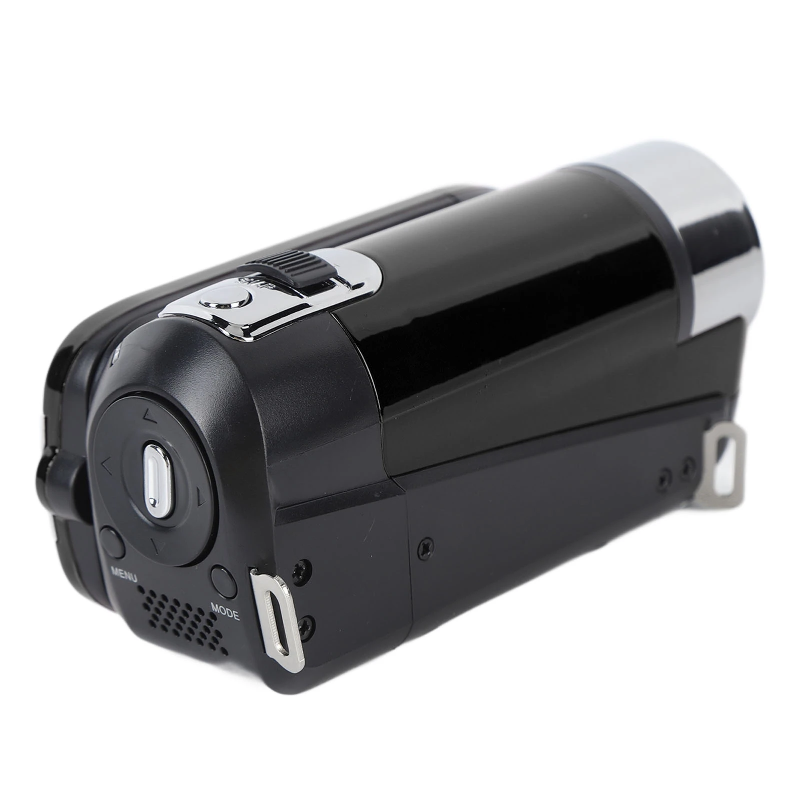 Détail de l'objectif et du flash de la caméra DV 4K 48MP avec écran rotatif et zoom 16x