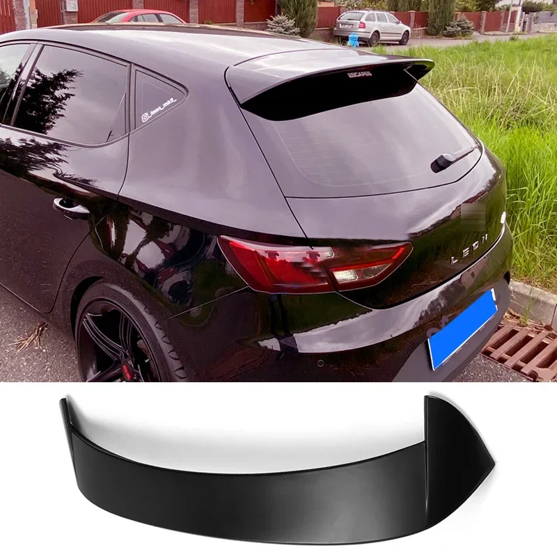 

Спойлер для Seat LEON глянцевый черный MK3 MK3.5 5F хэтчбек 2012-2018 Крыша заднего крыши губ крыла