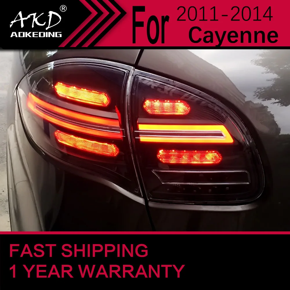 

Car Lights for Porsche Cayenne LED Tail Light 2011-2014 Rear Stop Lamp Brake Signal DRL Reverse Automotive Accessories 5.0 1 Re