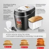 1.3kg Automatic Bread Machine 870w Programmable Bread Maker 15-hour Pre-set Timer Control Panel With Lcd Display Sonifer 4