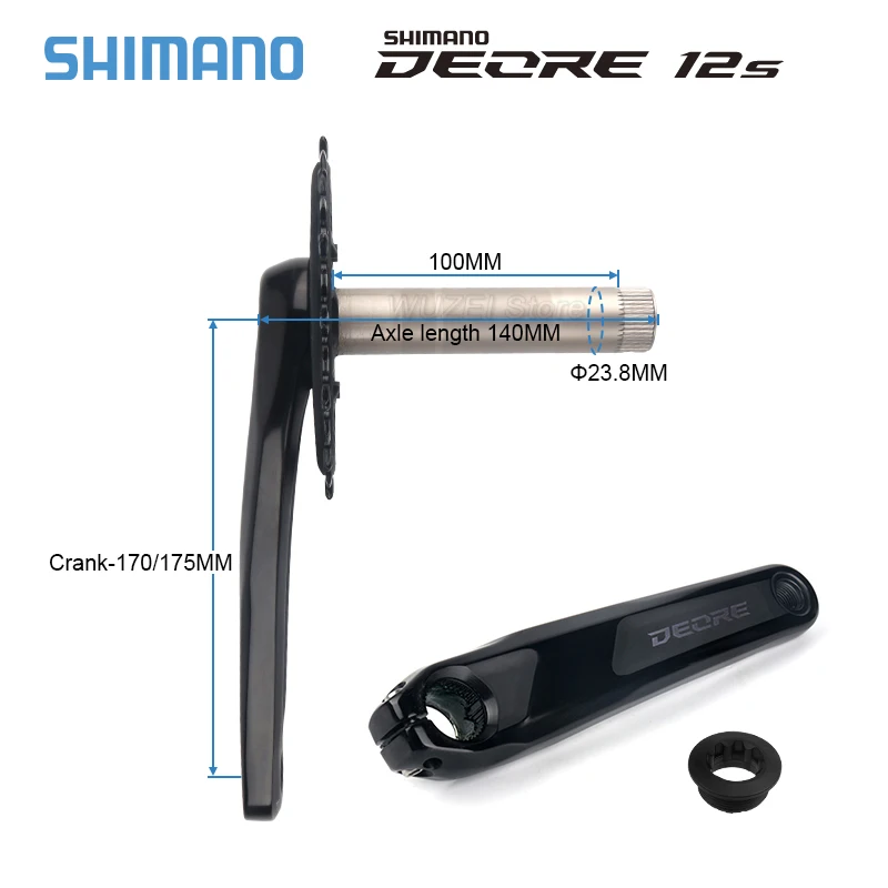 Shimano Deore 1X12S M6100 Crankstel Mtb Fiets 2 Stuk Crankstel 170/175Mm  30T/32T Met MT501/MT500 Bb 12V Shimano Saint Crank - AliExpress
