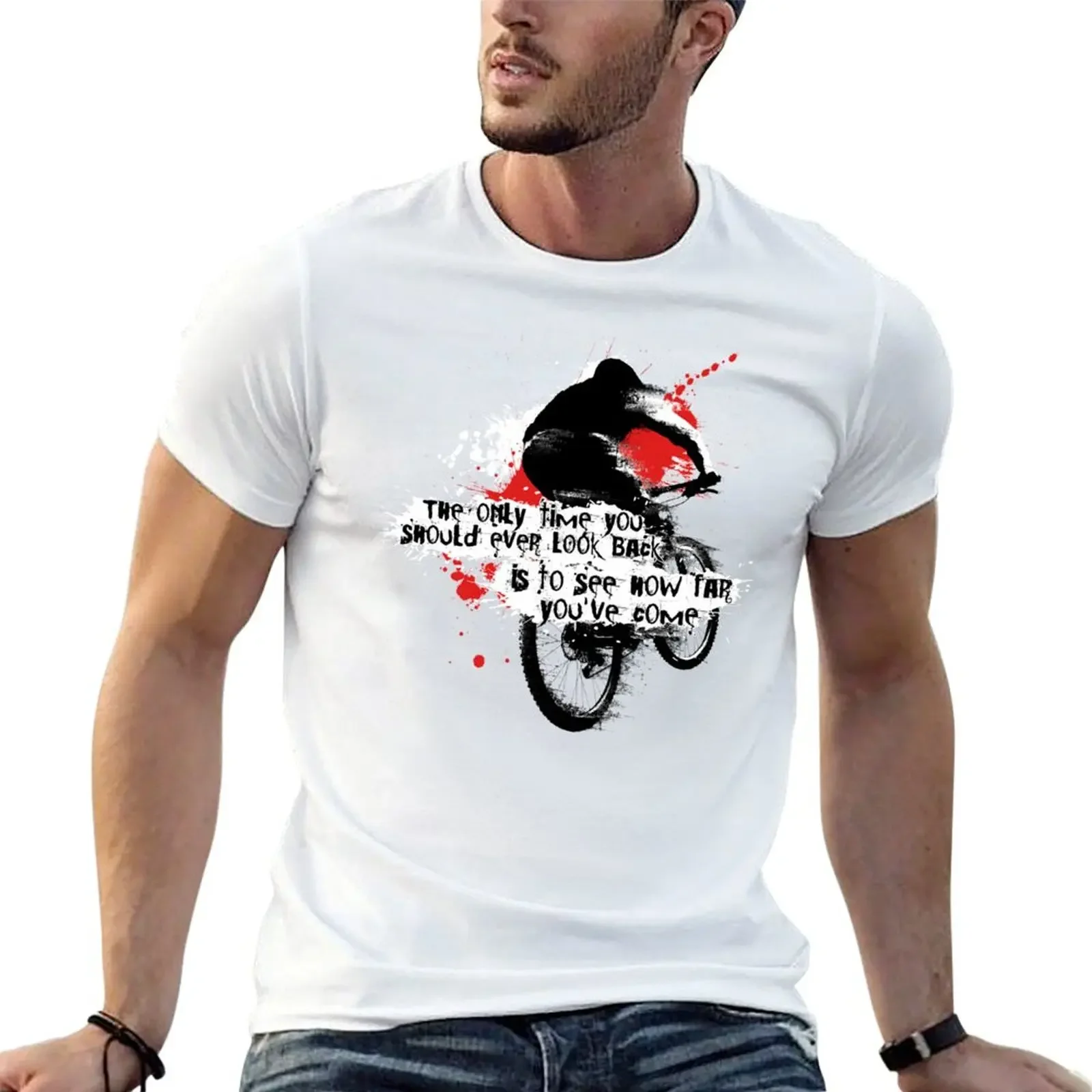 

Mountain bike T-shirt sweat funnys mens vintage t shirts