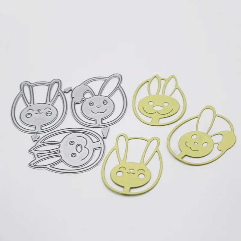 

Circle Rabbit Metal Cut Dies Stencils for Scrapbooking Stamp/Photo Album Decorative Embossing DIY Paper Cards