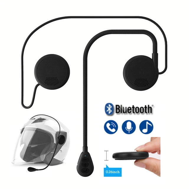 Auriculares inalámbricos con Bluetooth 5,0 para casco de Moto, Kit de  llamada manos libres, estéreo, reproductor de música MP3,  antiinterferencias - AliExpress