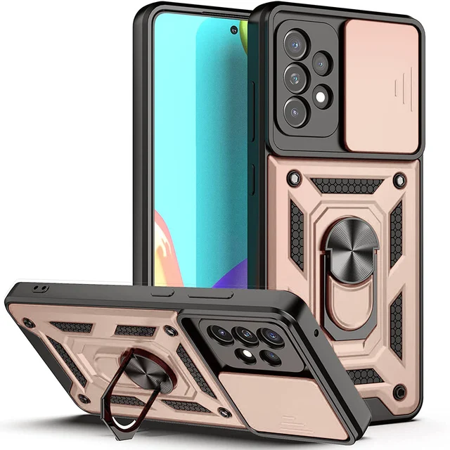 Custodia per obiettivo fotocamera scorrevole per OPPO Reno 8T 8 7 A98 A58 A57 A55 Realme 10 Pro C55 C33 Paraurti Armatura Cover_voghion.com