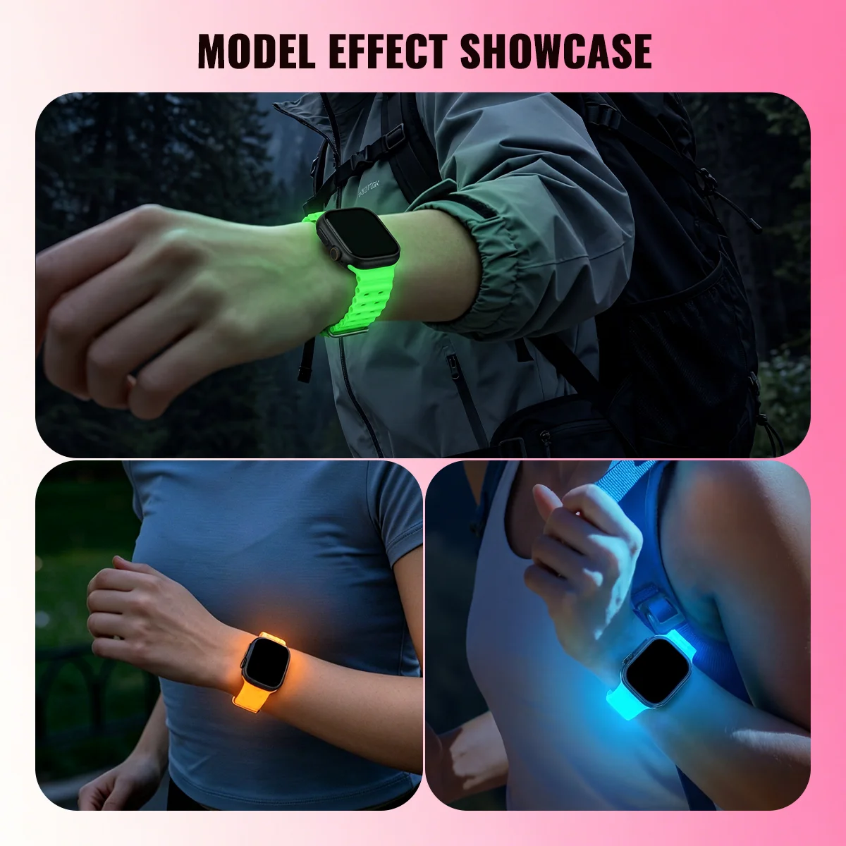 Luminous Ocean Element Silicone Watch Band