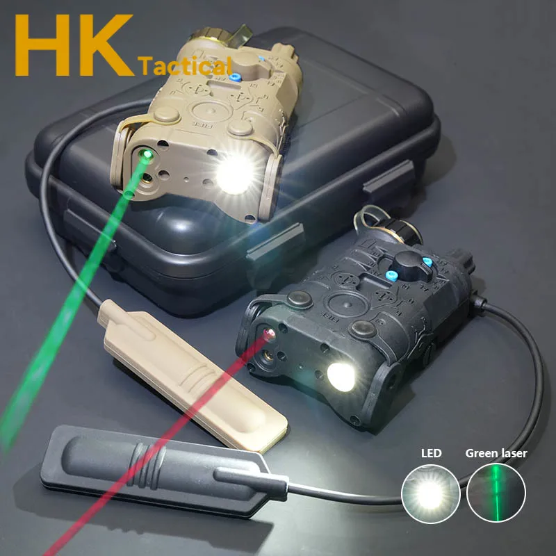 Tactical Airsoft Nylon NGAL L3 Laser Indicator Red/Green Laser+White Laser Strobe No IR Pressure switch Hunting Accessories