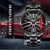 Fashion Luminous Watch Men's Hollowed Out Car Wheel Hub Business Waterproof Quartz Luxury Clock Wristwatch Sports High Quality 6