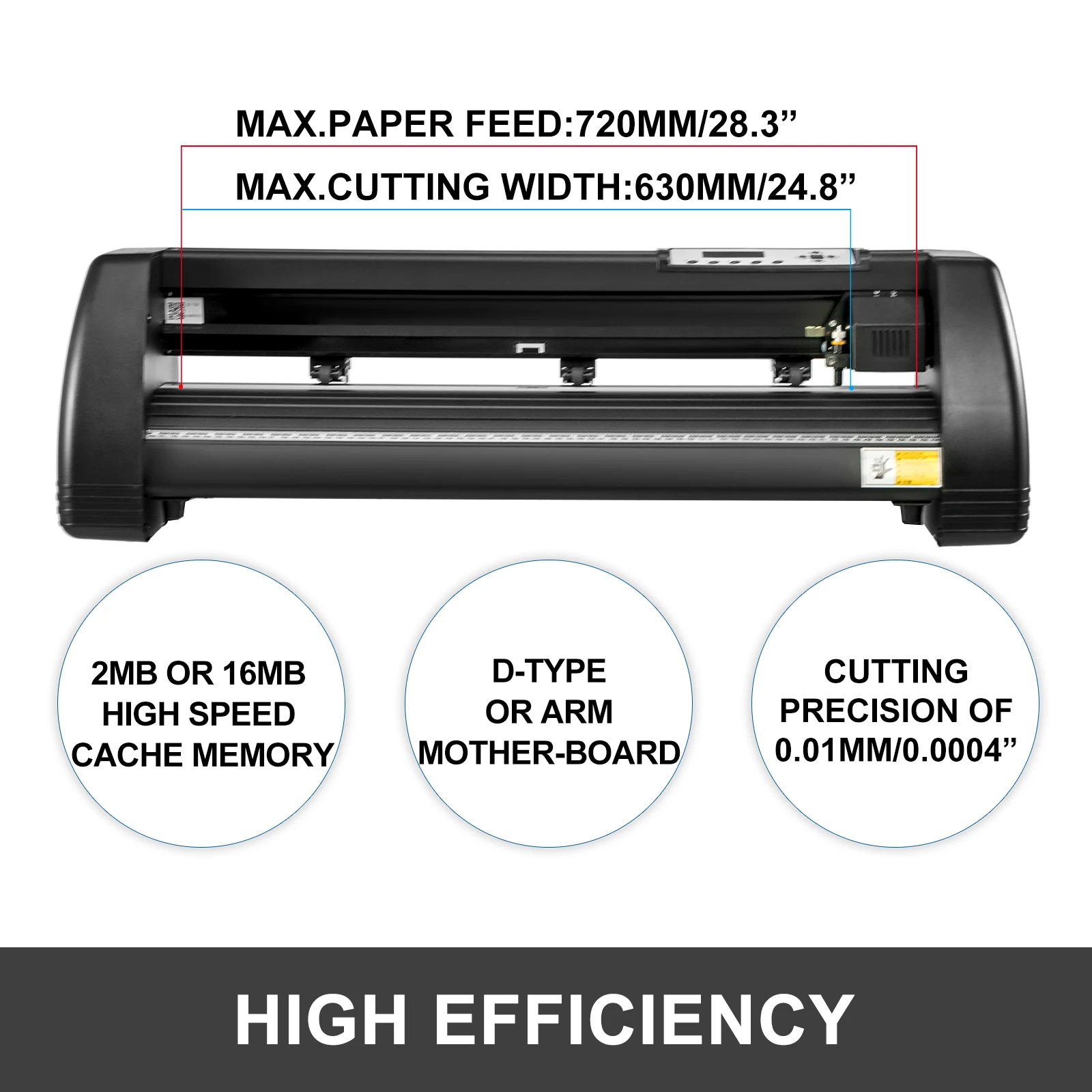 VEVOR 28-34 Inch Vinyl Cutter Machine W/ Floor Stand Vinly Sign Cutting Plotter Starter Kits Software Adjustable Force  Speed