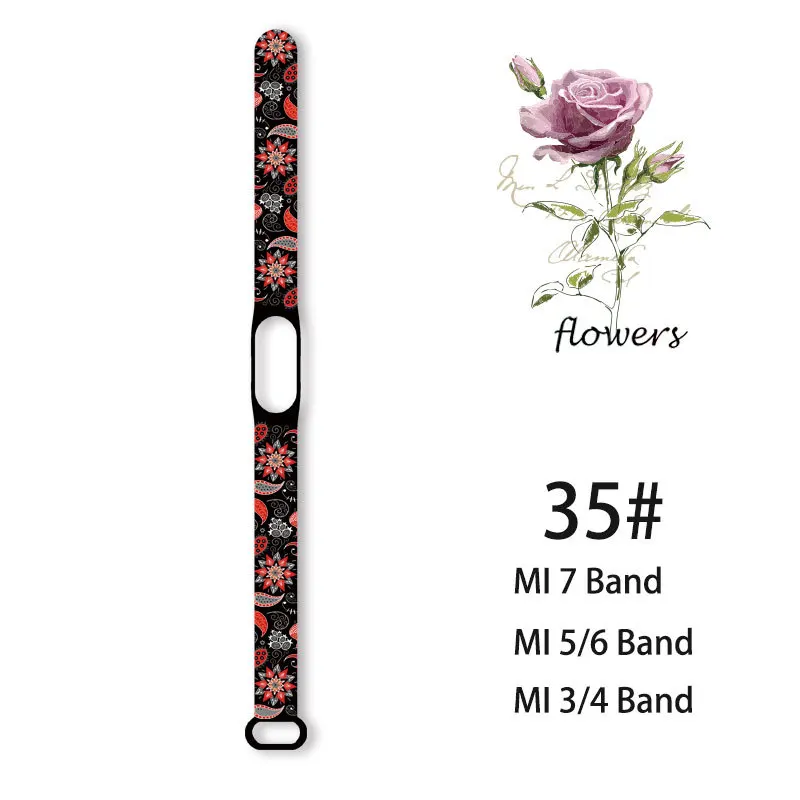 Floral Silicone Watch Band Replacement Strap - Stylish and Durable Bracelet