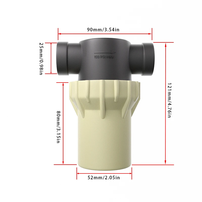 3/4inch internal thread filter 25 water pipes 304 stainless steel filter pre tap water pipe filter Pressure and explo