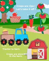 Montessori Farm Animals Cloth Book