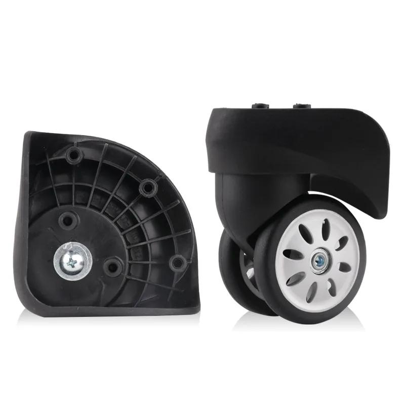 Roue Accessoires de chariot à bagages noirs durables, roulettes en