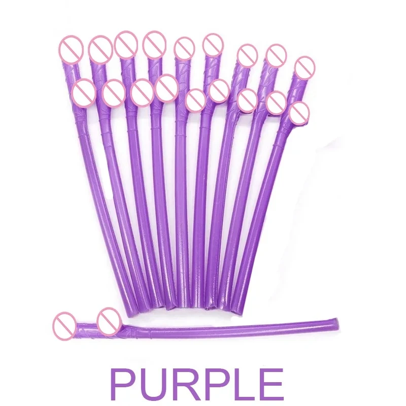 10 pcs Drinking penis straws Bridal Shower Sexy Hen Night Willy Penis Novelty Nude Straw for Bar Bachelorette Party supplies