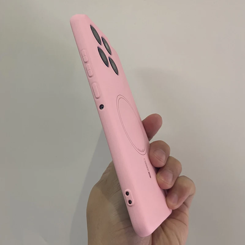 Liquid Silicone Magnetic Phone Case with Wireless Charging Compatibility