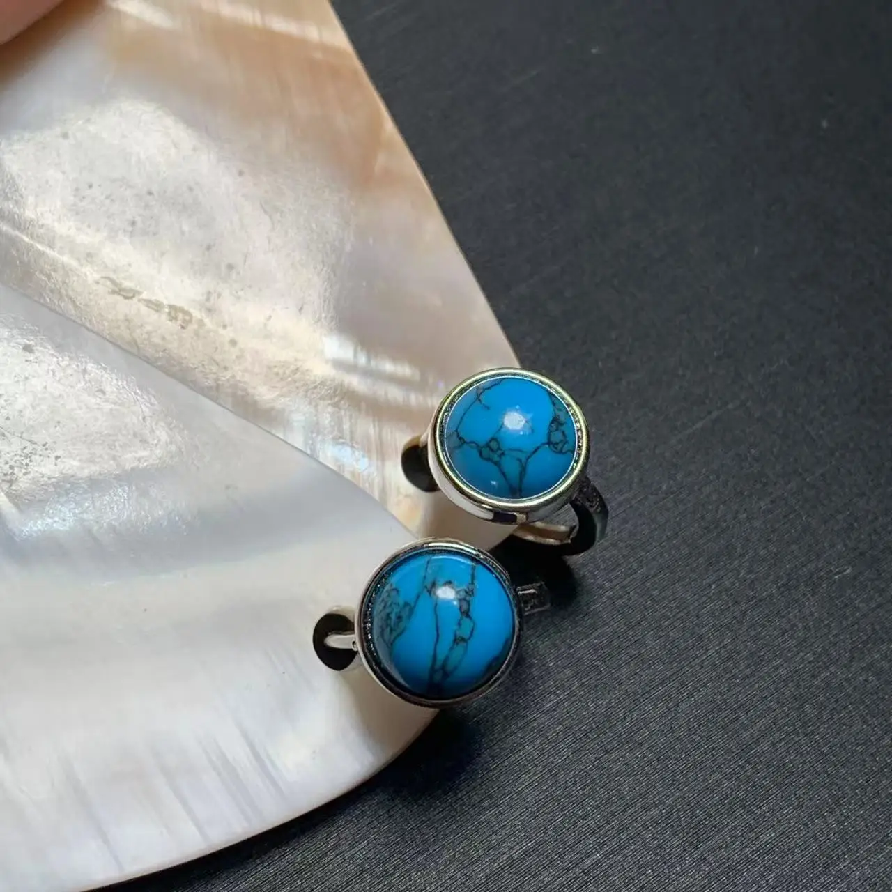 Retro Natural Turquoise earrings Stud earring For Women CUTE Gift Fine Jewelry