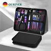 Ouriner 9/18pcs Set Professional Stainless Steel Manicure & Pedicure Kit Precision Nail Care with Nail Clipper Scissor 1