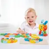 Dinosaur Building Blocks Hand-eye Coordination Cognitive Puzzle Mont Toy Durable Wooden Puzzle Fascinating Puzzle Safe Wooden 2