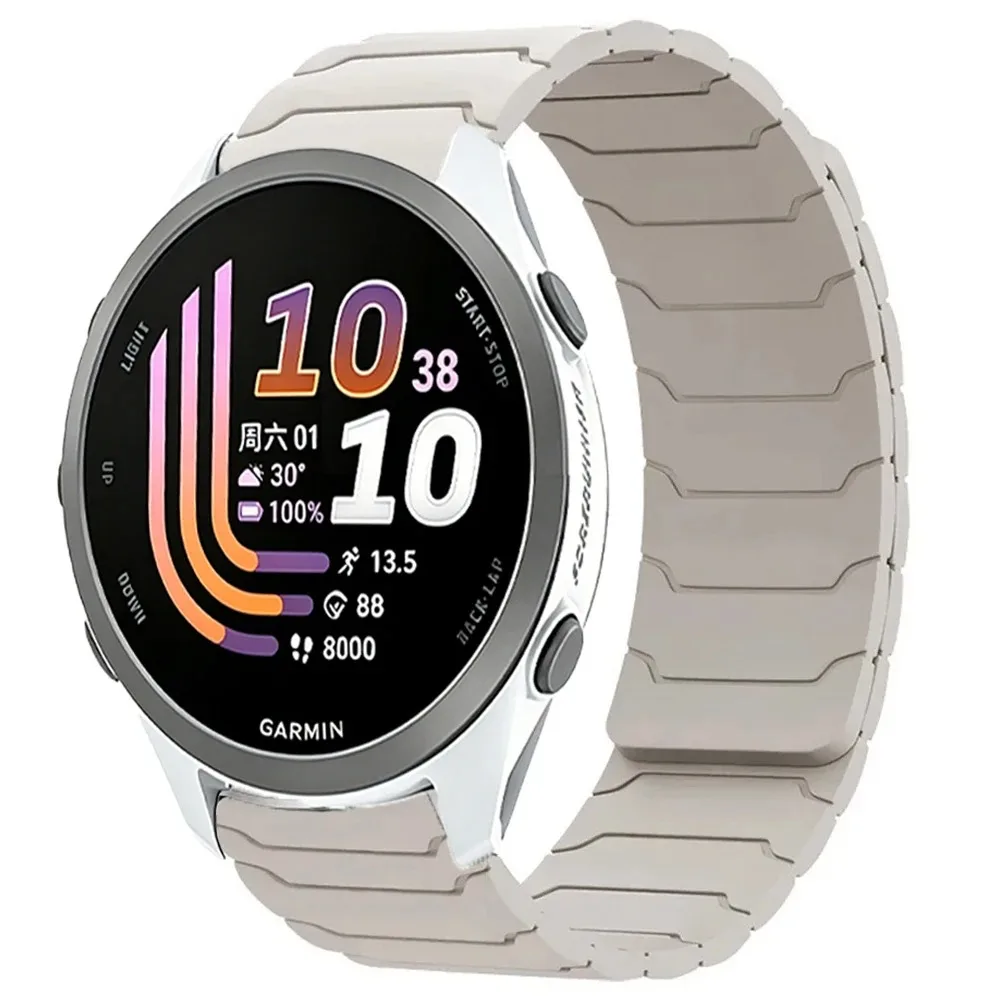 Versatile Magnetic Silicone Strap Bracelet, 20mm/22mm