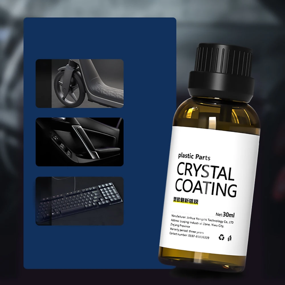 30ml Plastic Parts Retreading Agent Wax Instrument Panel Auto Interior Car Plastic Renovated Coating Interior Renovation Coating