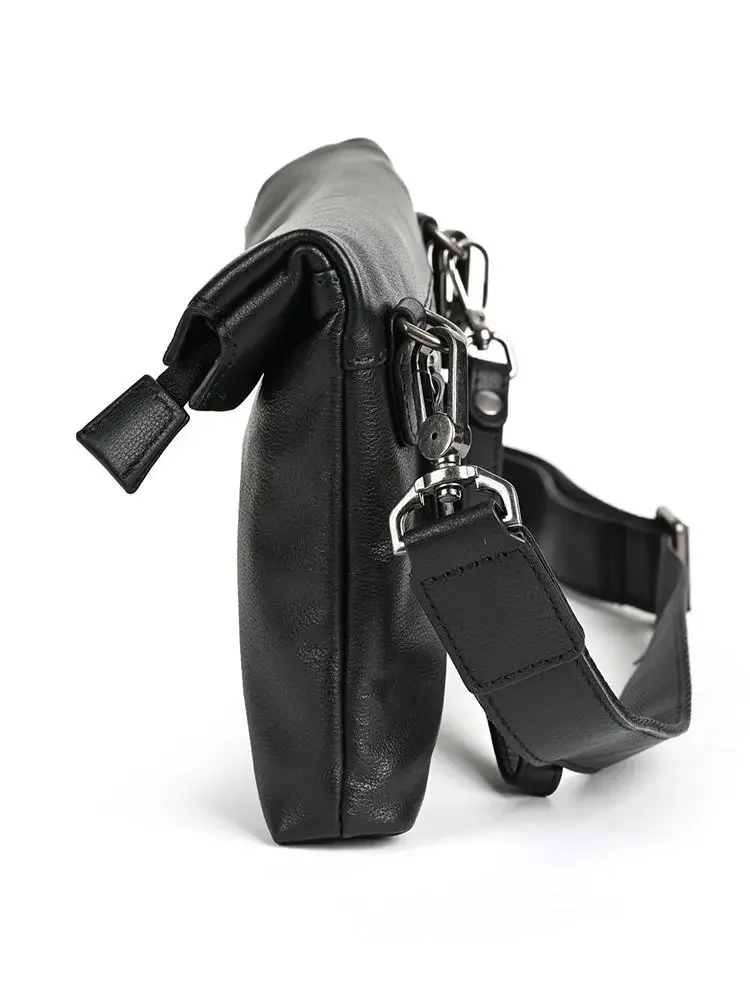 Men's Leather Crossbody Shoulder Bag for Phone and Accessories