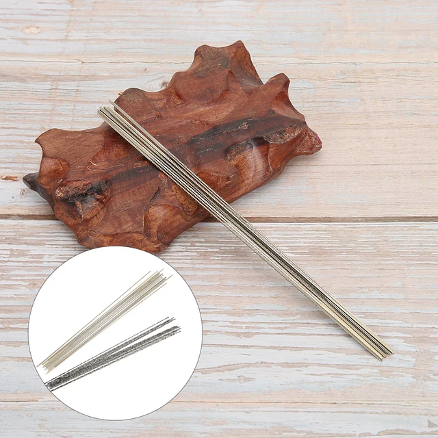 Lame Per Seghe A Traforo 12 Pezzi - Acciaio Tungsteno Per Gioielli E Intaglio Cera - Foto 12