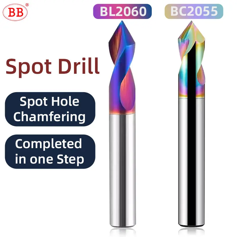 BBSpotDrillCNCHoleMakingTool6090120150Degree1mm20mmHard