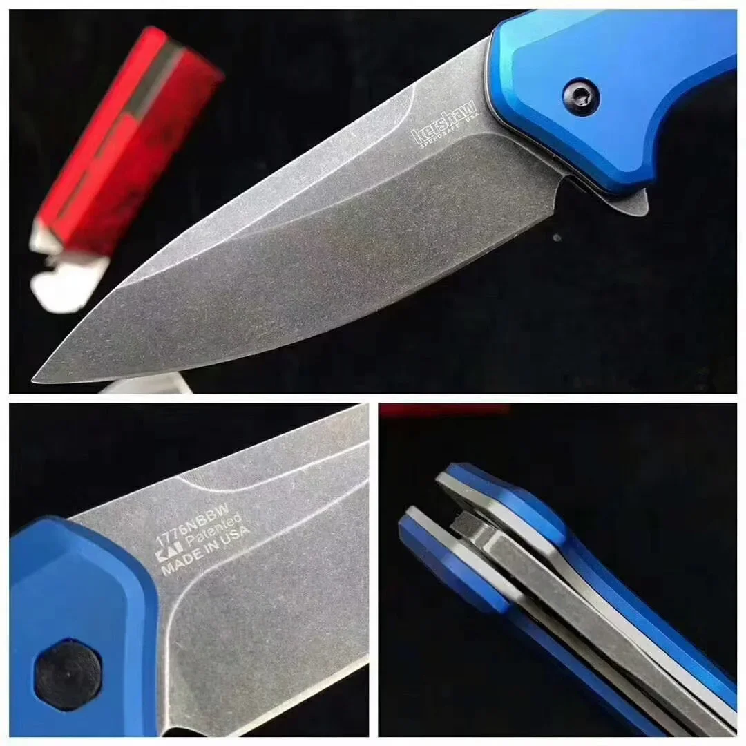 

Складной карманный нож KS1776 1776BLK20CV, алюминиевый боевой походный охотничий нож, Военный Инструмент для повседневного ношения