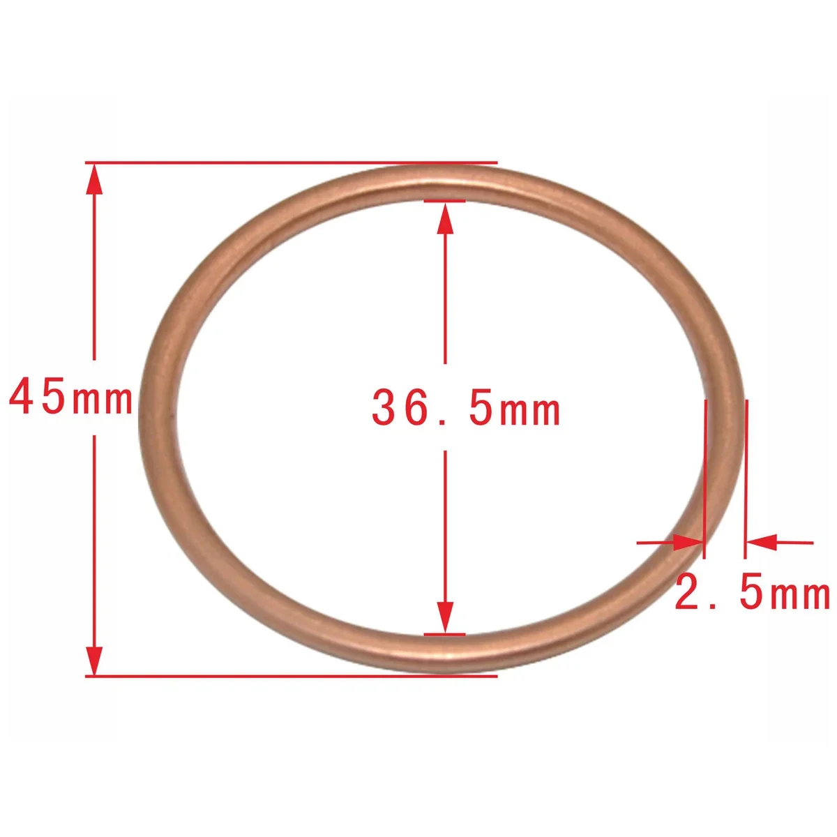 2p Exhaust Pipe Gasket For Kawasaki Z250SL15-17 ZX-10R/RR 11