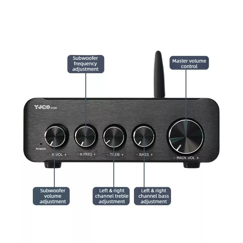 SOTAMIA TPA3255 서브우퍼 증폭기 150Wx2+300W 2.1 채널 디지털 HIFI 전력 증폭기 150Wx2+300W 오디오 홈 오디오 앰프