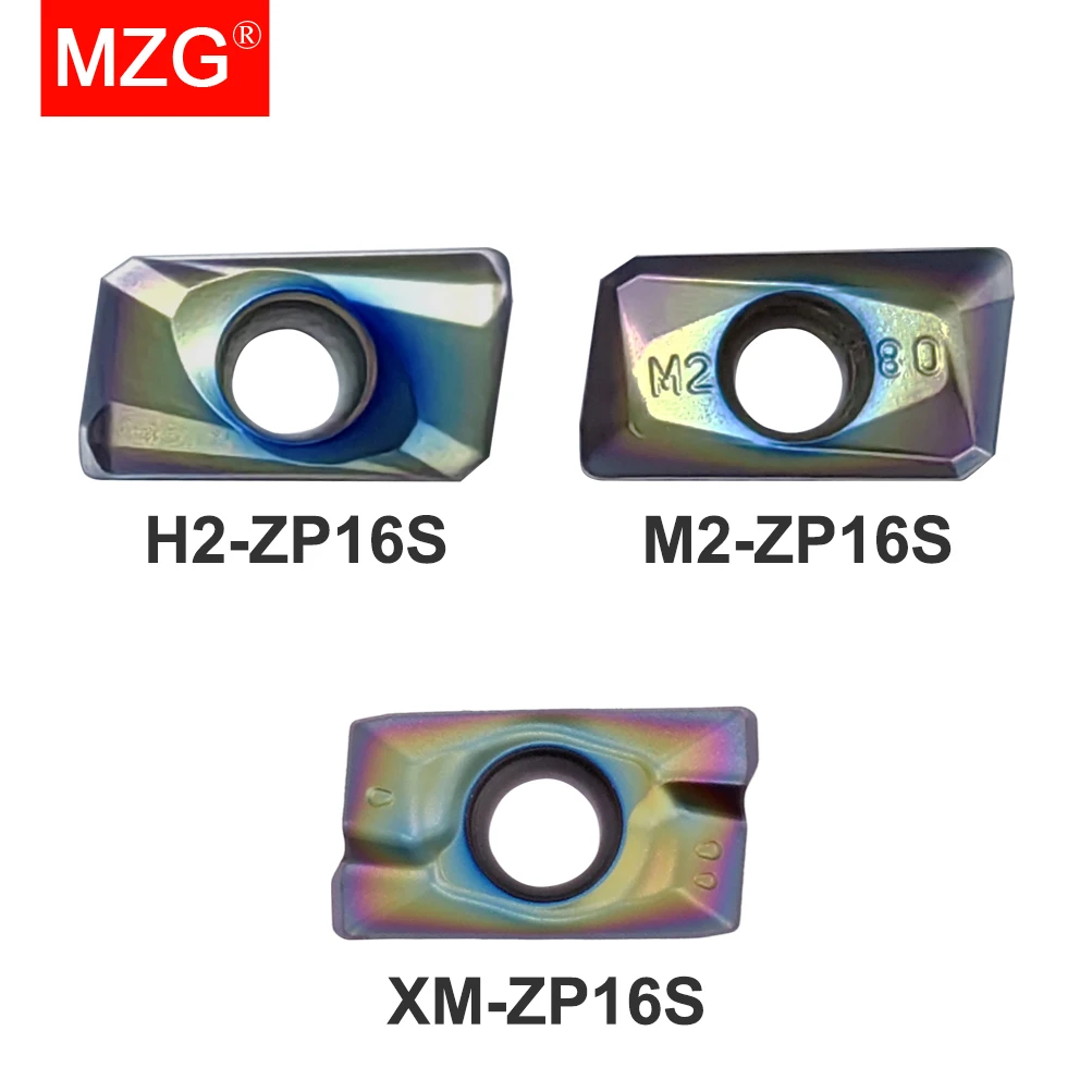 

MZG 10PC APMT RPMT CNC Cutter Carbon Alloy Steel Hard Matel Titanium Milling Tungsten Carbide Inserts
