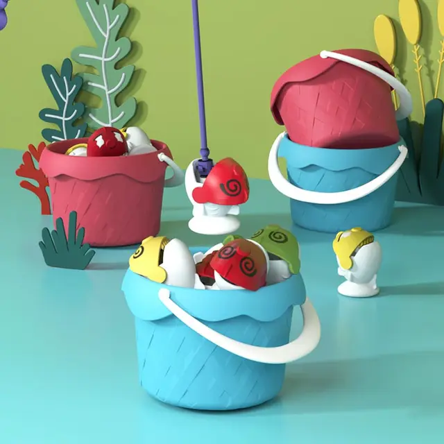 Montessori Magnetic Fishing Game for Children 4 to 6 Years Old Fish Games Toys for Boys Child Outdoor Water Table Play Beach Toy 5