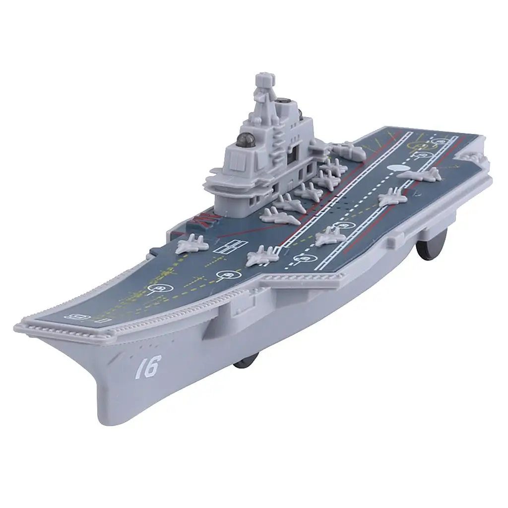 New Inertial Aircraft Carrier Light Music Model Military Ship Simulation Military Ship Toy Kids Educational Toy Ship Model