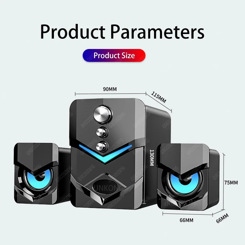 Home Theater System Caixa De Som PC Bass Subwoofer Bluetooth Speaker Computer Speakers Music Boombox Desktop Laptop Altavoces TV - Image 6